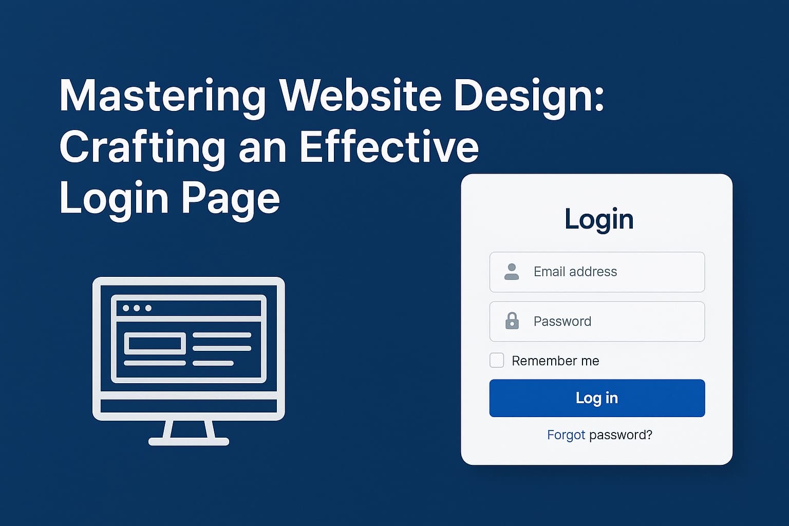Mastering Website Design: Crafting an Effective Login Page