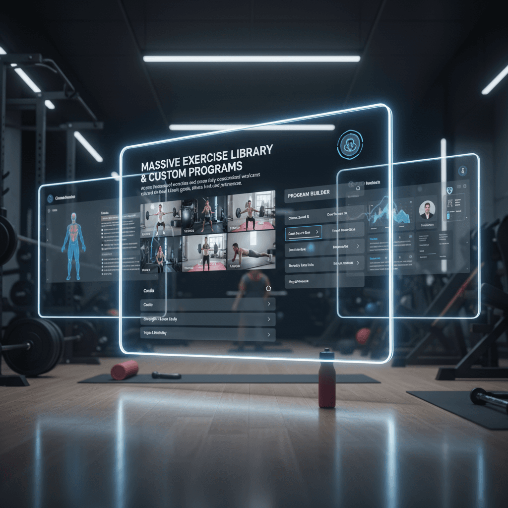 1,000+ Exercise Library & Custom Programs