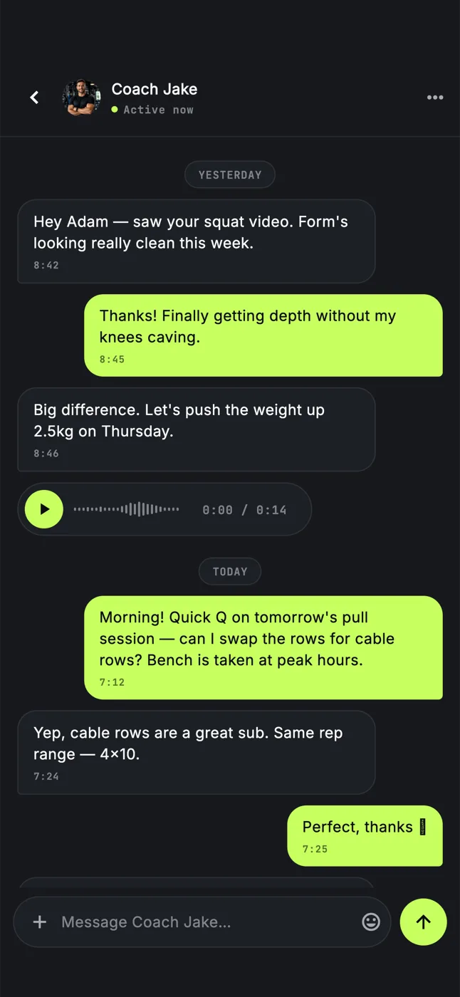 Coaching that feels personal