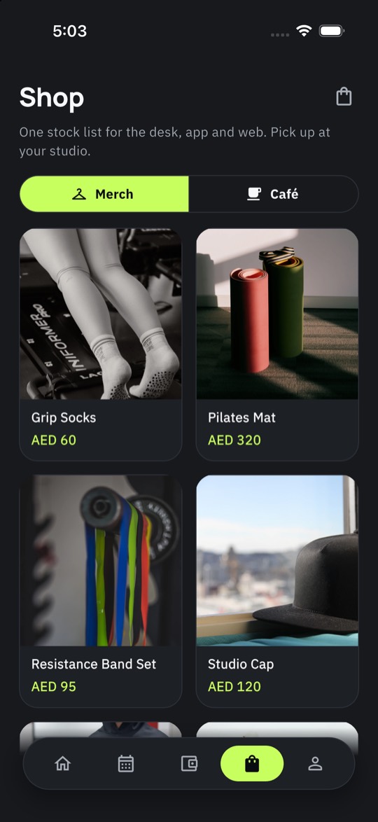 Shop in the member app